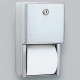 Stainless Steel Dual Roll Toilet Tissue Dispenser