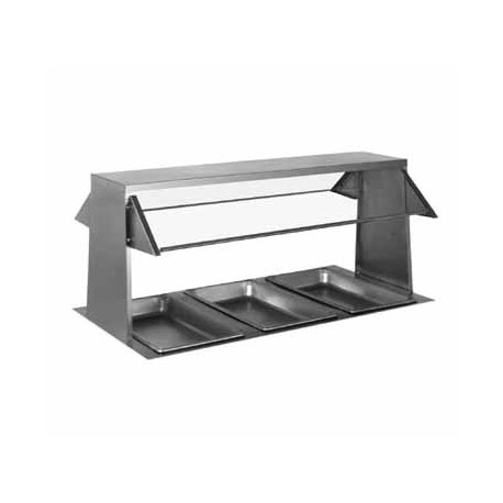 Buffet Shelf, 63-1/2", with sneeze guard- both sides