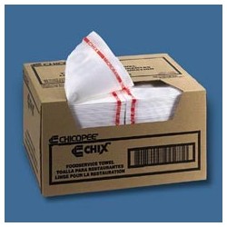Chix Foodservice Towel, White/Red stripe