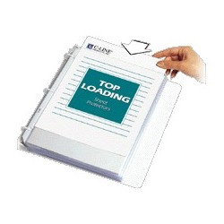 Top Load Sheet Protector, Heavyweight, Non Glare, Clear