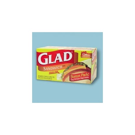 Glad Sandwich Bags, Fold Top