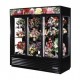 Glass End Floral Merchandiser, two-section, 72 cu. ft.
