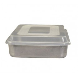 Natural Commercial Cake Pan W/lid, Square