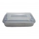 Natural Commercial Cake Pan W/lid, 9" X 13" X 3-1/2"