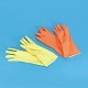 Orange Reusable Flock Lined Gloves, Medium