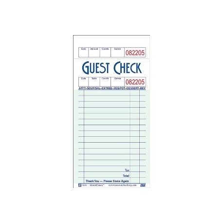Guest Checks / Waiters Pad
