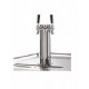 Double Faucet Draft Tower, Chrome, True Mfg