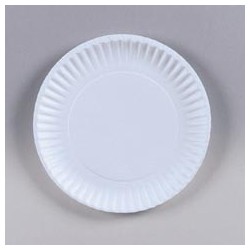 9"  Vanity Paper Plate, Uncoated