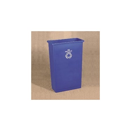 23 Gallon Recycling Trash Waste Container, Slim Jim