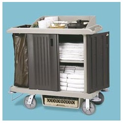 XTRA Compact Size Housekeeping Cart with Doors
