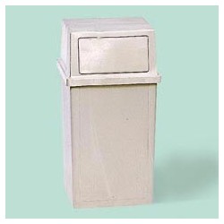 Ranger 35-Gallon Hooded Top Container, Beige