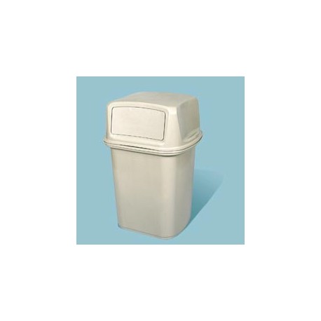Ranger 45-Gallon Hooded Top Container with Two Doors, Beige
