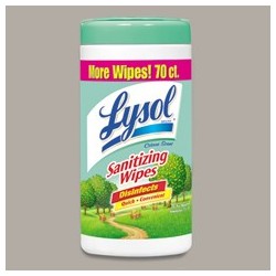Lysol Brand Sanitizing Wipes. Spring Waterfall Scent. 35 Wipes per Container