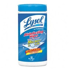 Lysol Brand Disinfecting Wipes, Spring Waterfall, 80-Wipes per Container