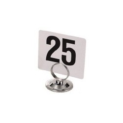 Table Numbers, 4" x 4" square, white plastic