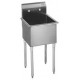 1-Hole Utility Sink, Non NSF, No Drainboards, 21"