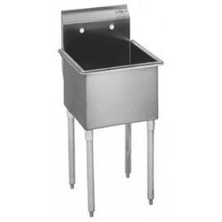 1-Hole Utility Sink, Non NSF, No Drainboards, 27"