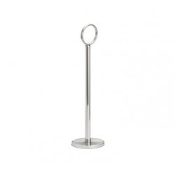 Number Stand, 8" tall, flat, chrome