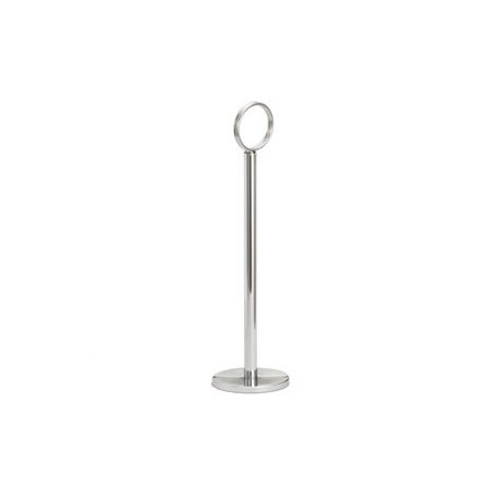 Number Stand, 8" tall, flat, chrome