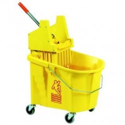 MopBucket with Down Pressure Wringer Combo, 35-Qt
