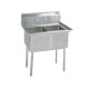 2-Hole Sink, NSF, No Drainboards