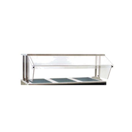 Buffet Shelf, 48", with sneeze guard on one side