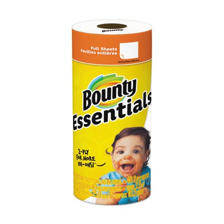 Bounty Essentials Perforated Roll Paper Towel, 30 Rolls