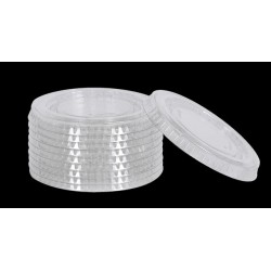 Plastic Lids for Portion Cups, For 3/4 & 1-oz.
