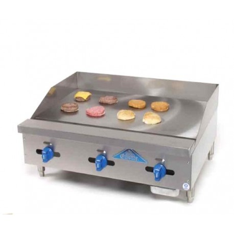 Griddle, Countertop, Manual, Gas, 30", 21-1/4" Cooking Depth