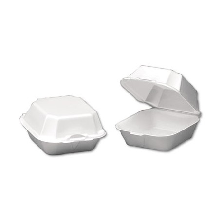 Foam Hinged Carry Out Containers, Sandwich, Regular