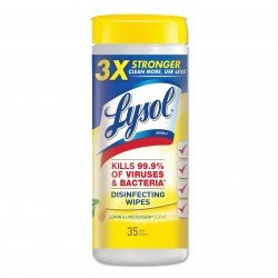 Lysol® Brand Disinfecting Wipes, Lemon & Lime™, 80-Wipes per Container