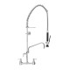 Fisher Pre-Rinse Faucet Unit with Faucet, 8" Wall Mount
