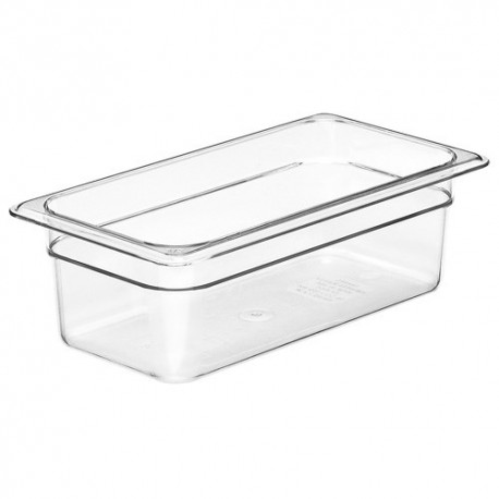 Cambro Insert Food Pan, 1/3, Clear, 4"