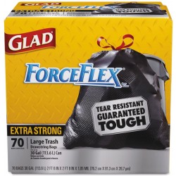 30-Gallon  Glad ForceFlex Trash Bags, Large
