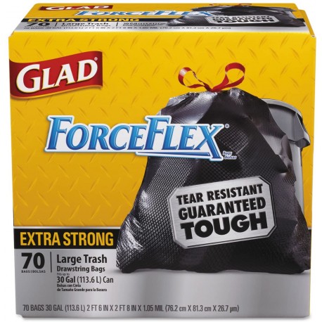 30-Gallon  Glad ForceFlex Trash Bags, Large