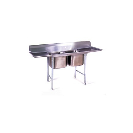 Eagle 2-Hole Sink, NSF, with 2 - 18" Drain Boards