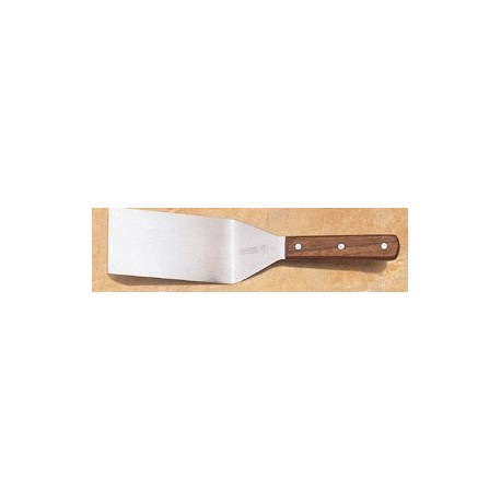 Turner, 6" x 3", square end, wood handle