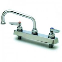 Faucet, 12" swing nozzle, deck mounted