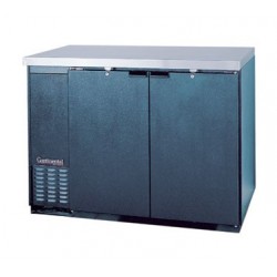 Backbar Cooler, 50", 2-Door, Black Exterior